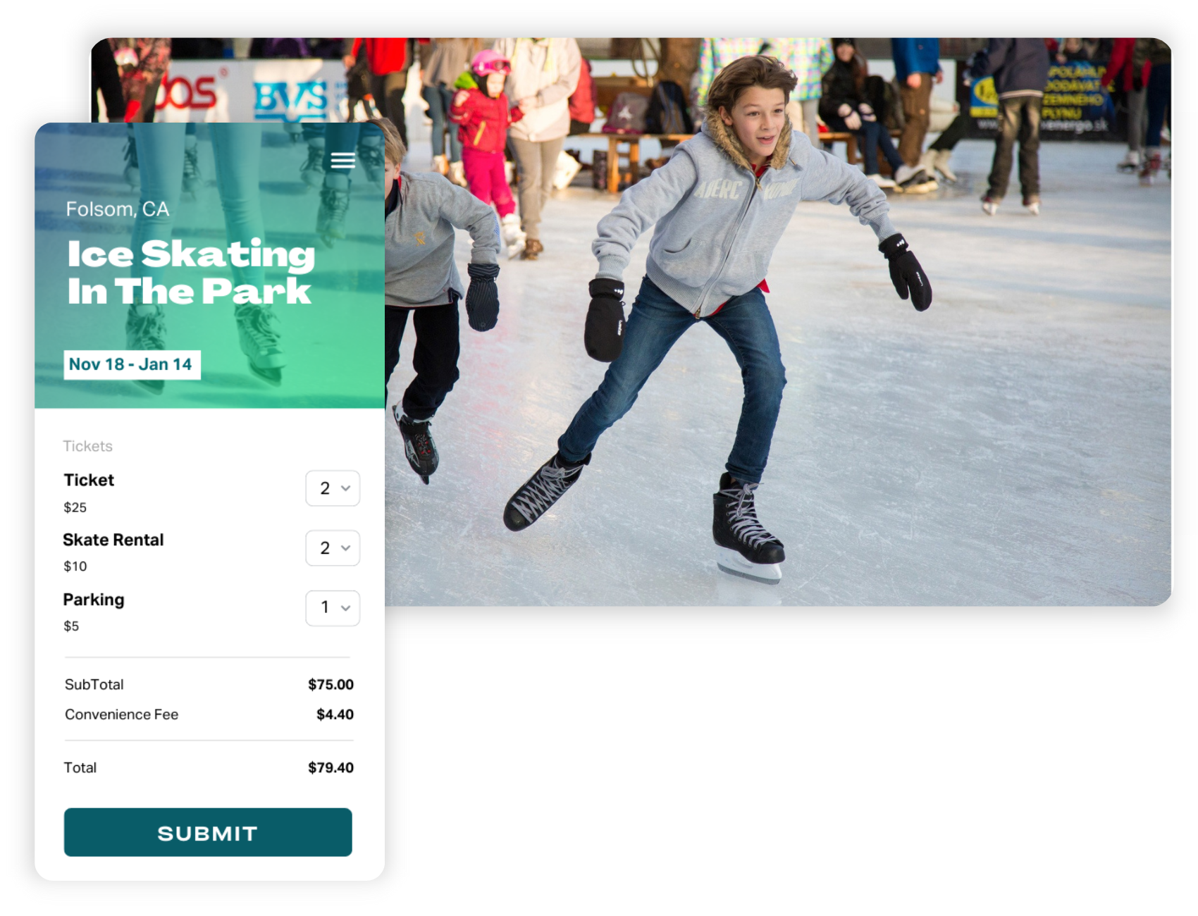 Sell Ice Rink Tickets Online With TicketSpice